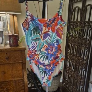 La Blanca Multicolor Floral One Piece Swimsuit